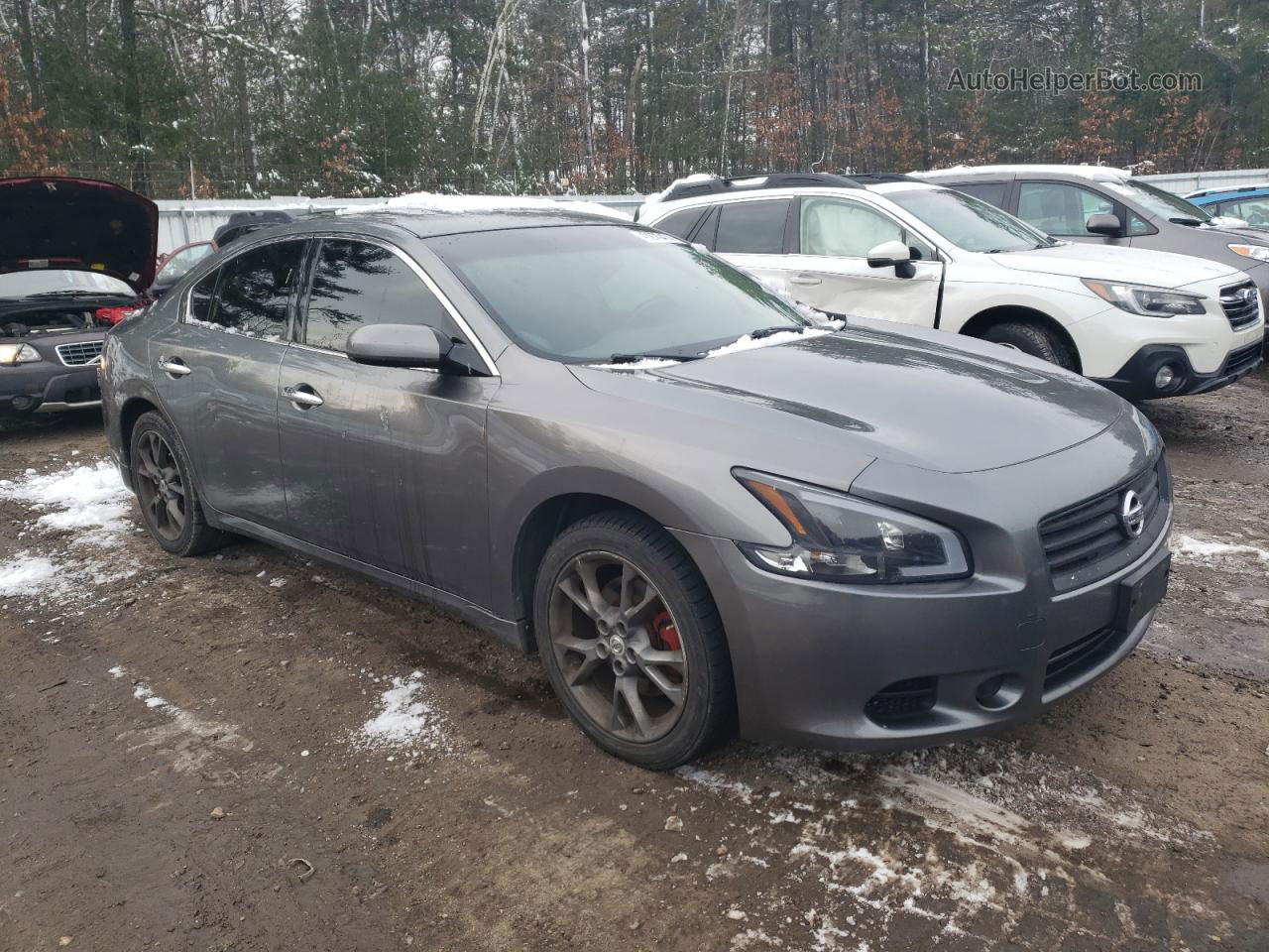 2014 Nissan Maxima S Gray vin: 1N4AA5AP0EC446381