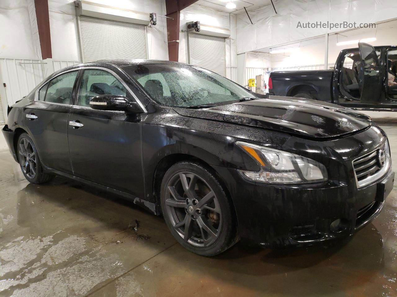 2014 Nissan Maxima S Black vin: 1N4AA5AP0EC451094