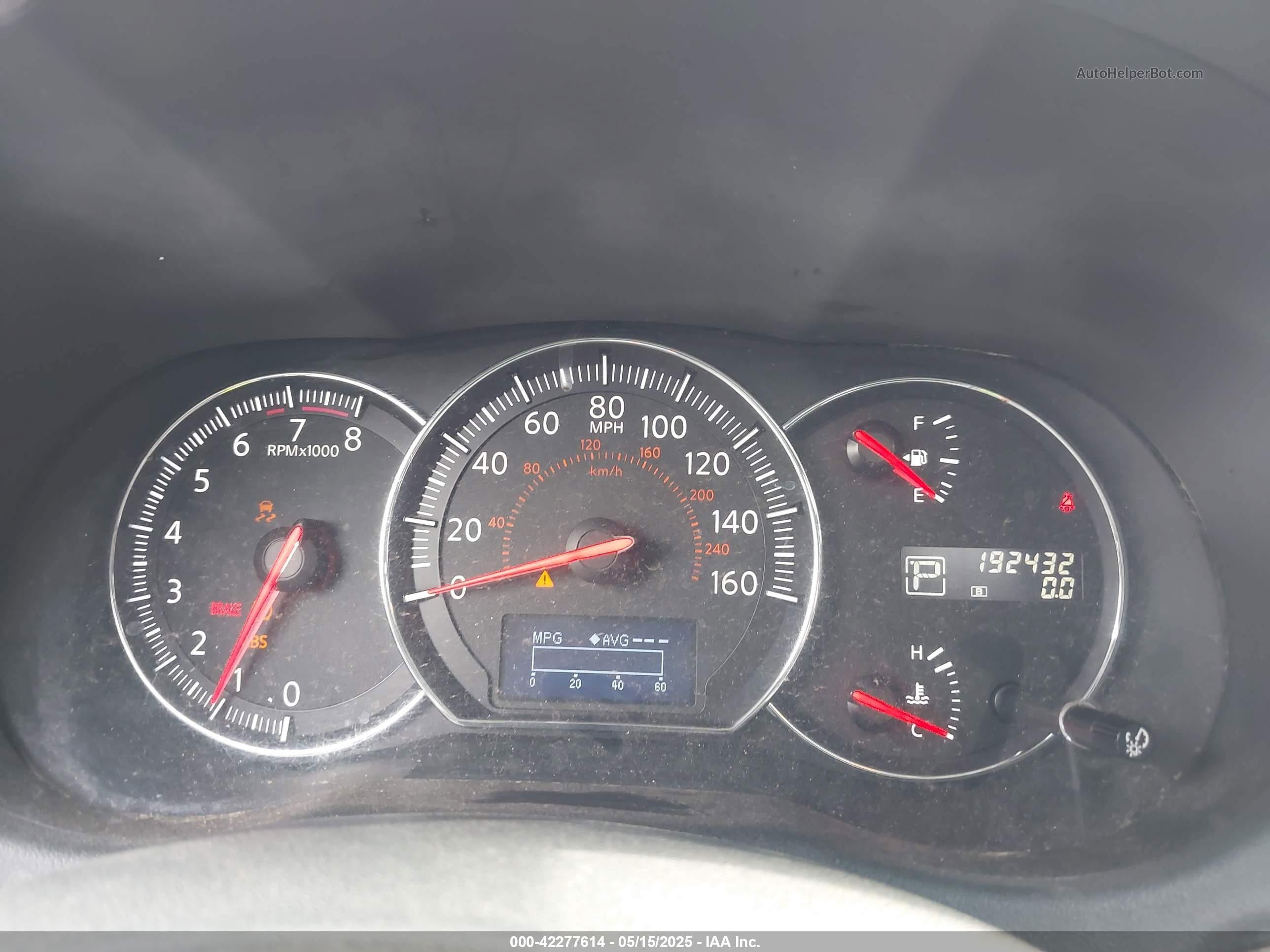 2014 Nissan Maxima 3.5 S Серый vin: 1N4AA5AP0EC454707