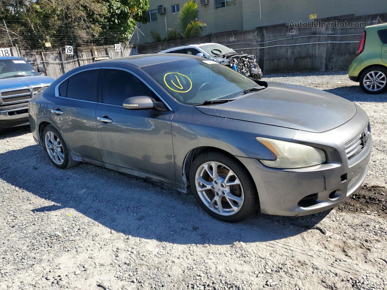 2014 Nissan Maxima S Gray vin: 1N4AA5AP0EC473287