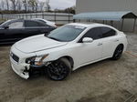 2014 Nissan Maxima S White vin: 1N4AA5AP0EC473578