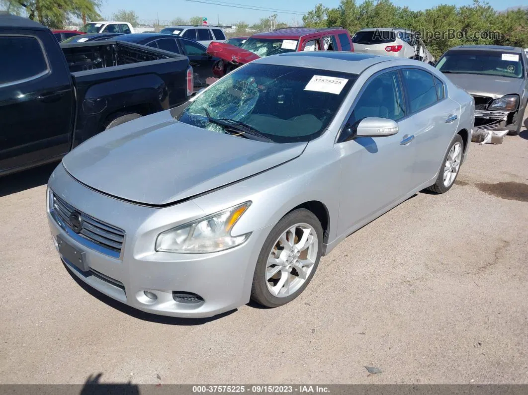 2014 Nissan Maxima 3.5 Sv Silver vin: 1N4AA5AP0EC474505