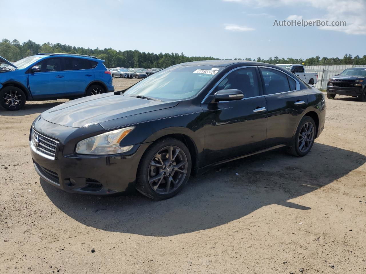 2014 Nissan Maxima S Черный vin: 1N4AA5AP0EC477615