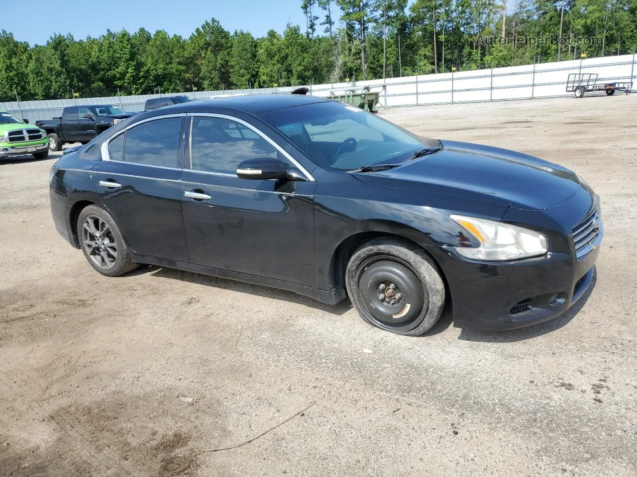 2014 Nissan Maxima S Черный vin: 1N4AA5AP0EC477615