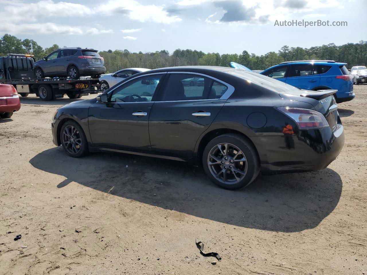 2014 Nissan Maxima S Black vin: 1N4AA5AP0EC477615