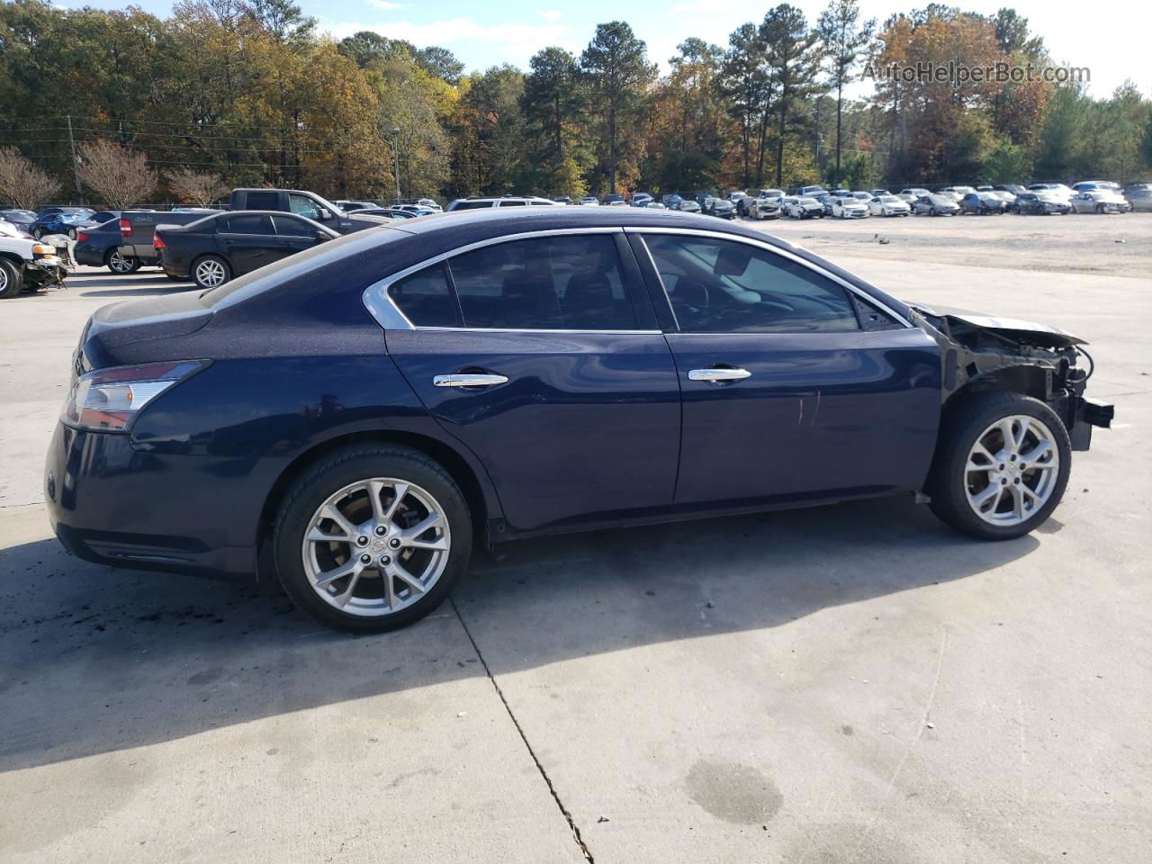 2014 Nissan Maxima S Blue vin: 1N4AA5AP0EC479204