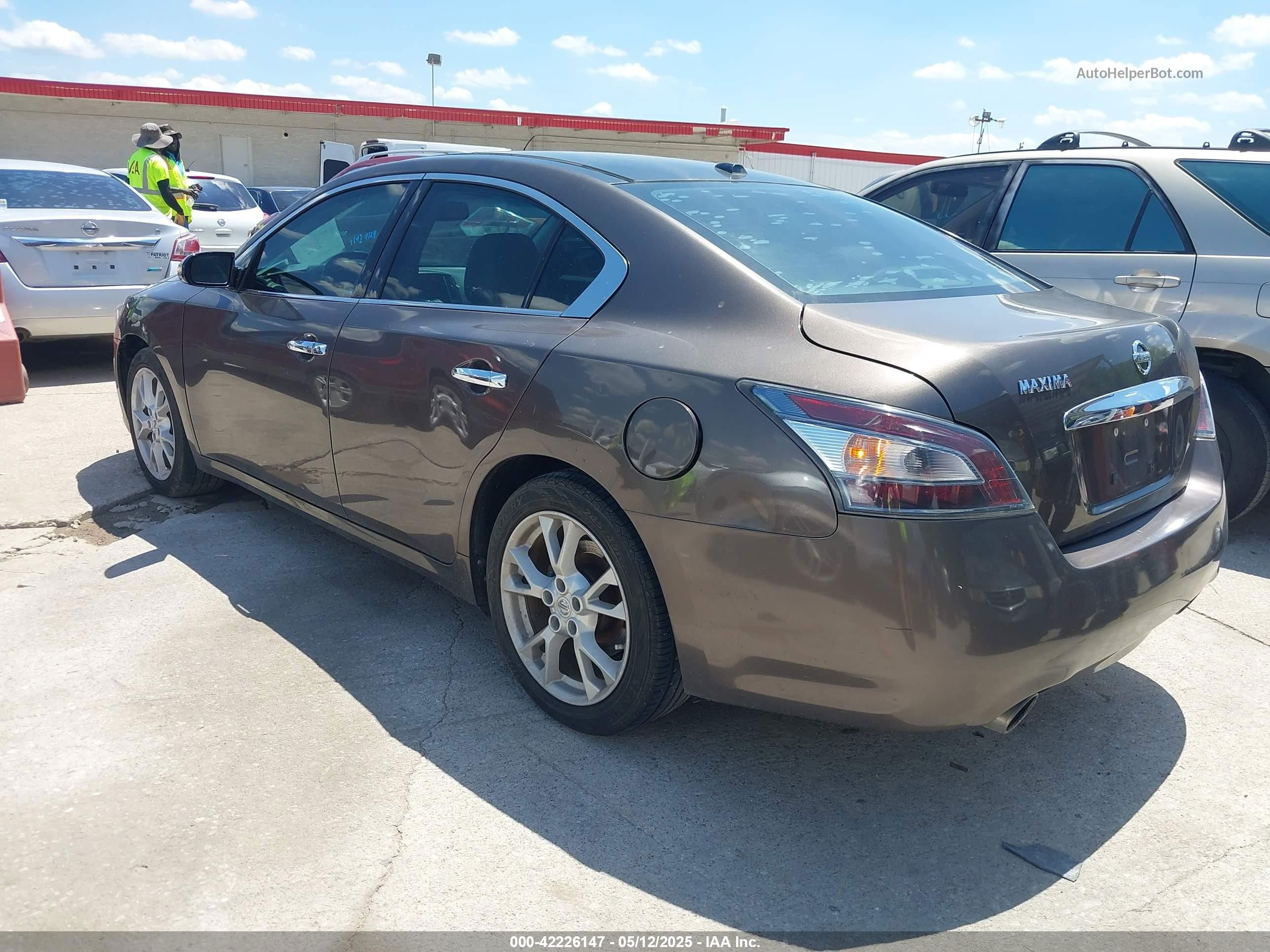 2014 Nissan Maxima 3.5 Sv Brown vin: 1N4AA5AP0EC494379