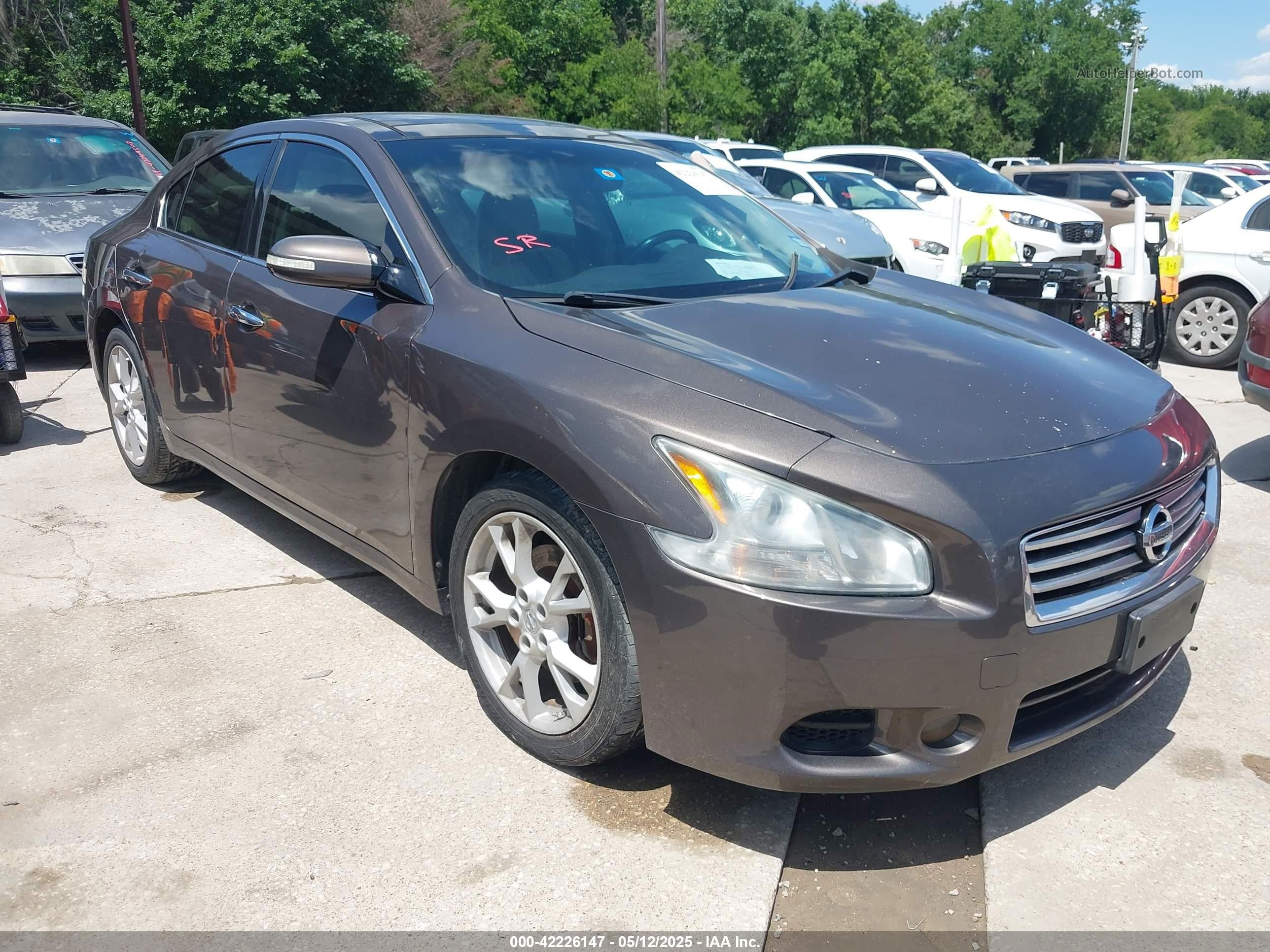 2014 Nissan Maxima 3.5 Sv Brown vin: 1N4AA5AP0EC494379
