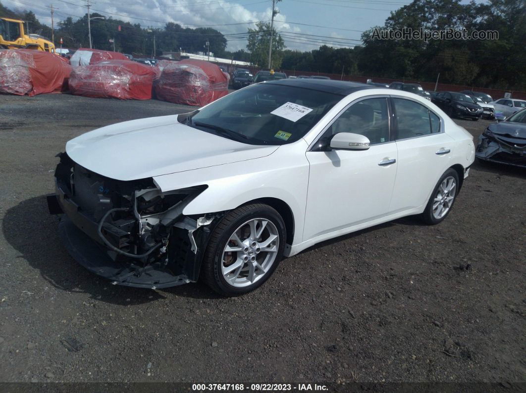 2014 Nissan Maxima 3.5 Sv W/premium Pkg White vin: 1N4AA5AP0EC906297