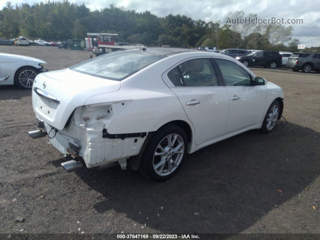 2014 Nissan Maxima 3.5 Sv W/premium Pkg White vin: 1N4AA5AP0EC906297