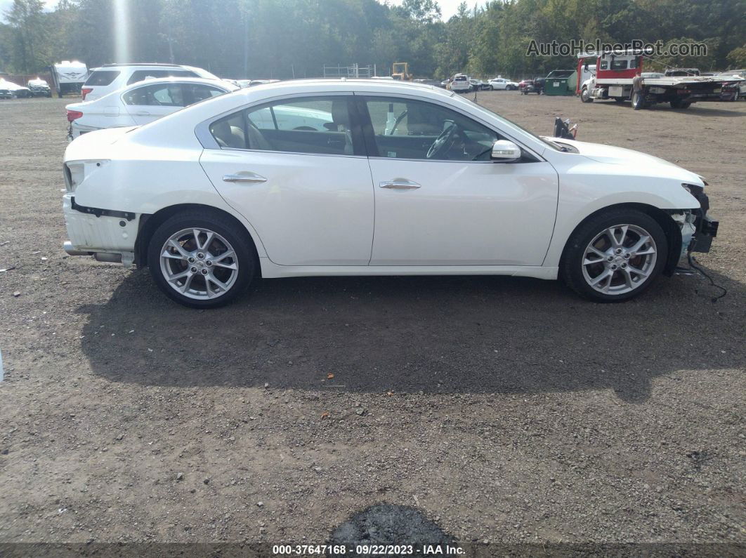 2014 Nissan Maxima 3.5 Sv W/premium Pkg White vin: 1N4AA5AP0EC906297