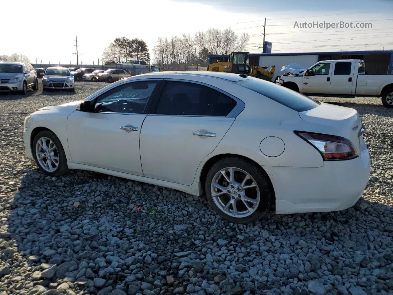 2014 Nissan Maxima S Белый vin: 1N4AA5AP0EC912620