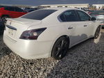 2014 Nissan Maxima S White vin: 1N4AA5AP1EC431890