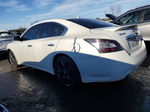 2014 Nissan Maxima S White vin: 1N4AA5AP1EC459785