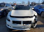 2014 Nissan Maxima S White vin: 1N4AA5AP1EC459785