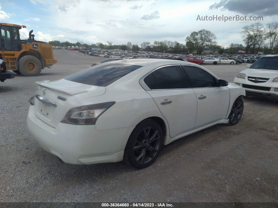 2014 Nissan Maxima 3.5 Sv W/sport Pkg White vin: 1N4AA5AP1EC473217