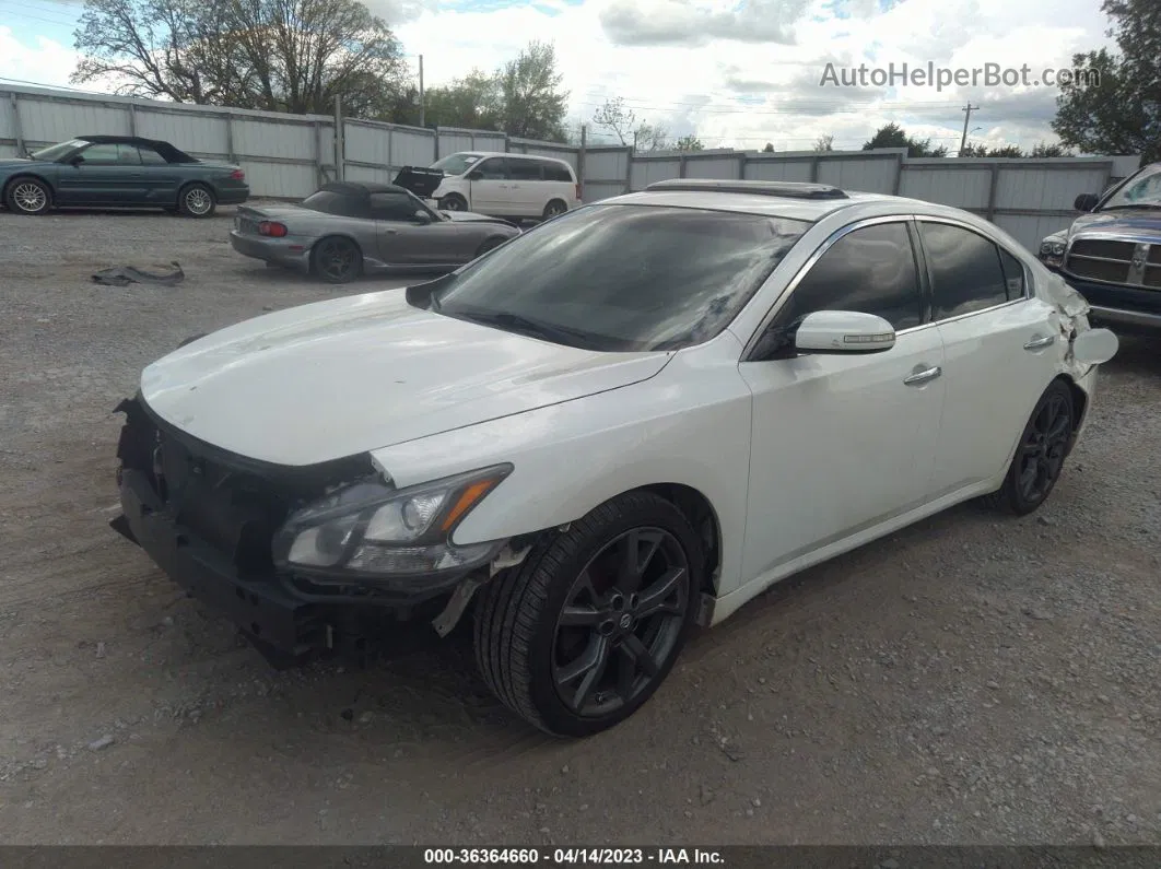 2014 Nissan Maxima 3.5 Sv W/sport Pkg White vin: 1N4AA5AP1EC473217