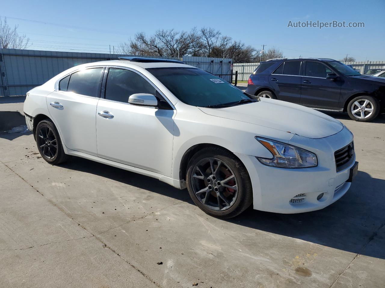 2014 Nissan Maxima S Белый vin: 1N4AA5AP1EC473458