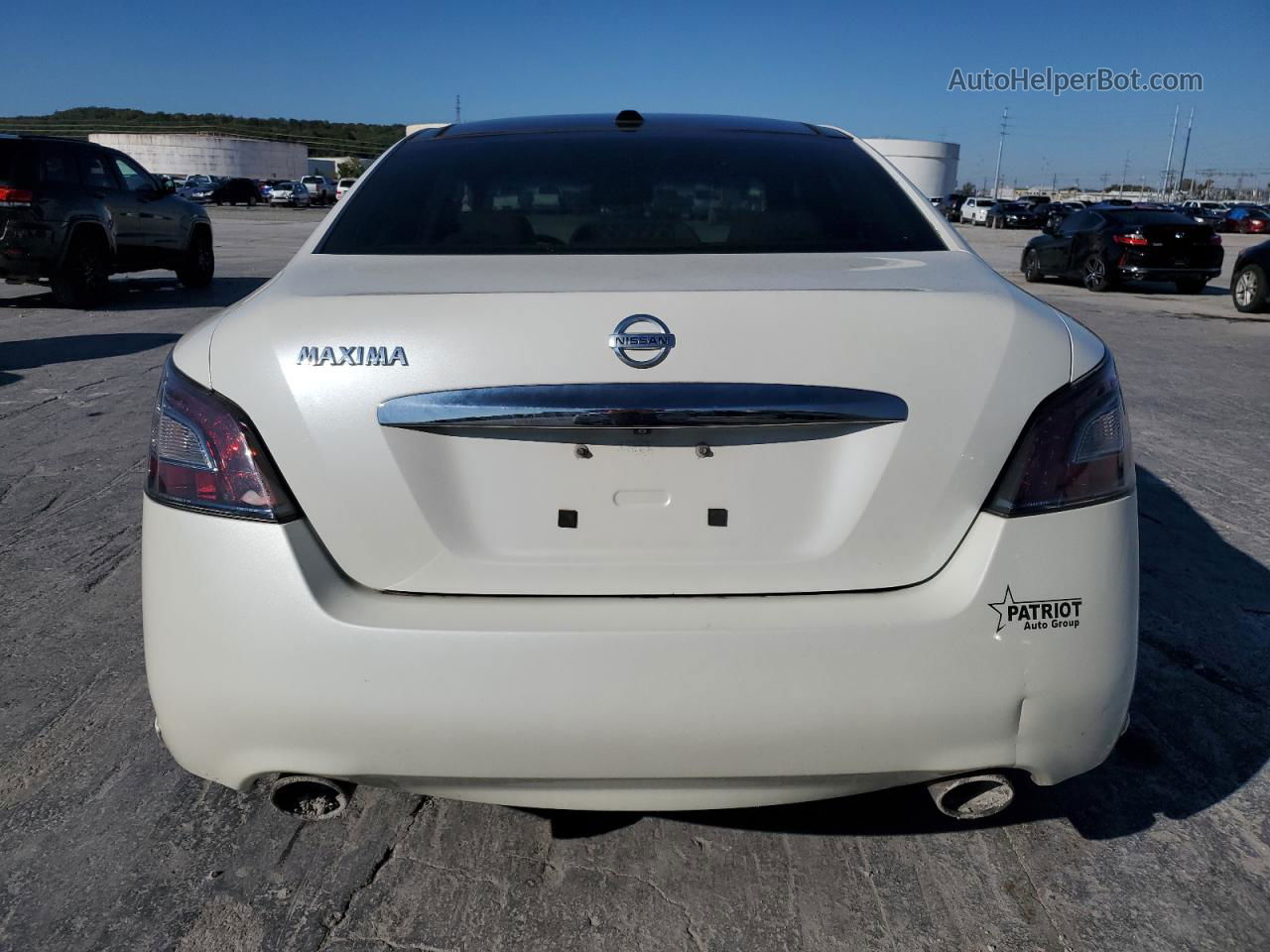 2014 Nissan Maxima S White vin: 1N4AA5AP1EC488087