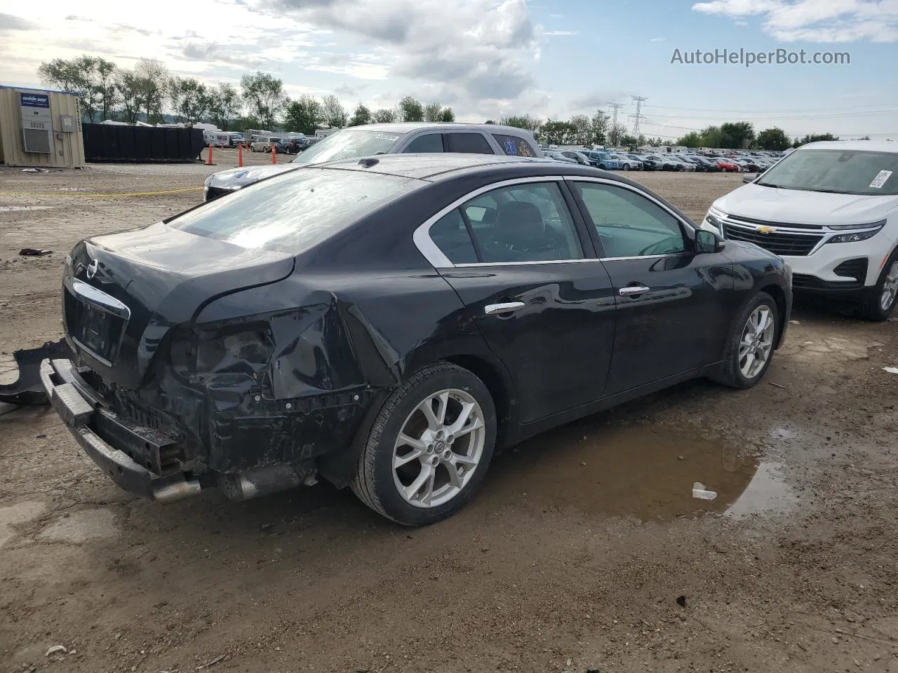 2014 Nissan Maxima S Black vin: 1N4AA5AP1EC492141