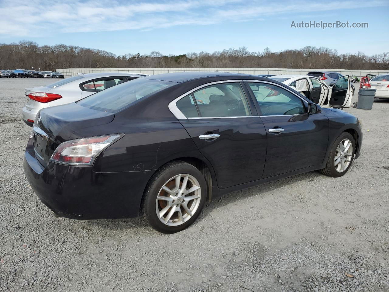 2014 Nissan Maxima S Черный vin: 1N4AA5AP2EC454157