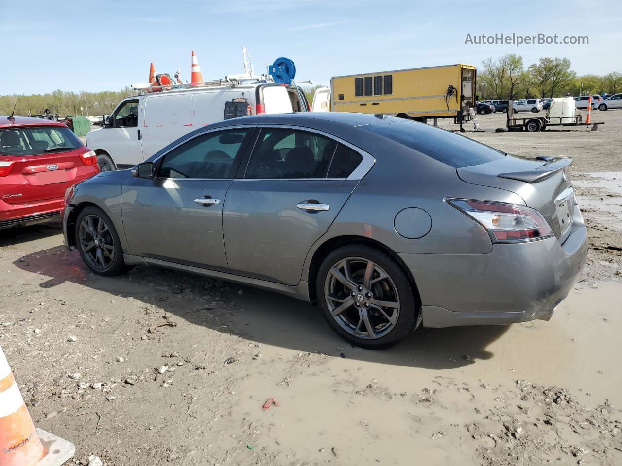 2014 Nissan Maxima S Gray vin: 1N4AA5AP2EC465806