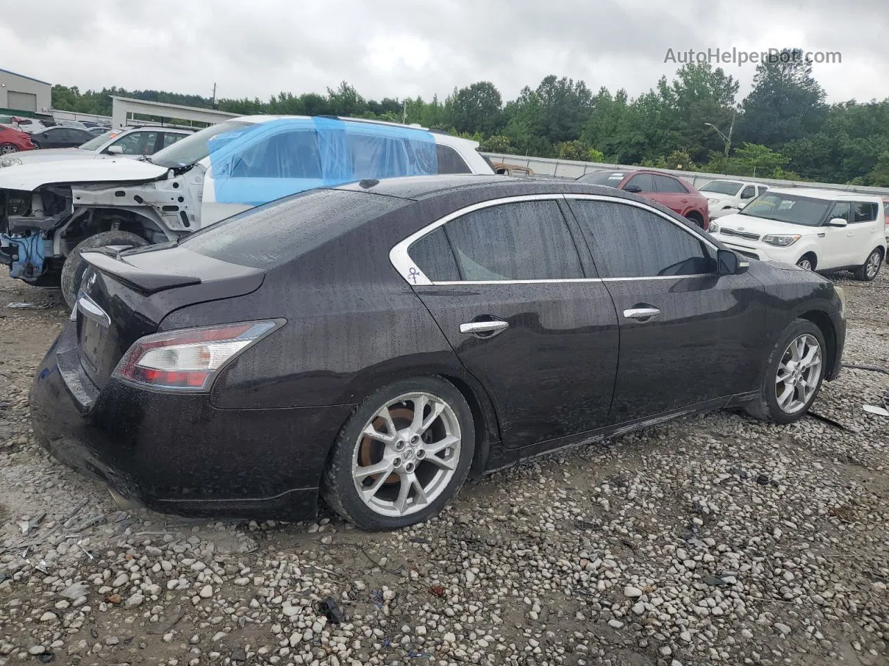 2014 Nissan Maxima S Черный vin: 1N4AA5AP2EC472240