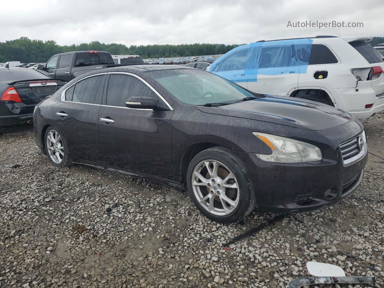 2014 Nissan Maxima S Черный vin: 1N4AA5AP2EC472240