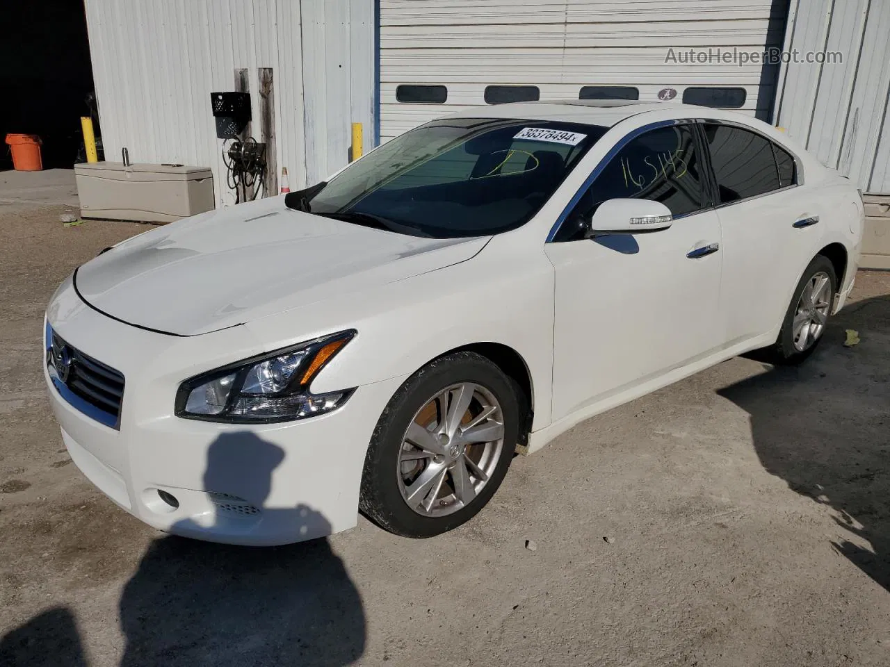 2014 Nissan Maxima S White vin: 1N4AA5AP3EC432894