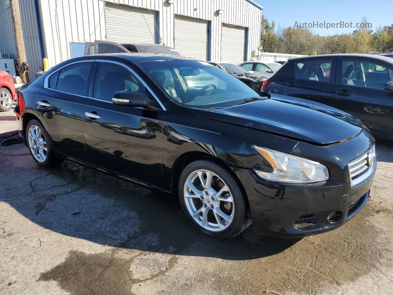 2014 Nissan Maxima S Черный vin: 1N4AA5AP3EC442051