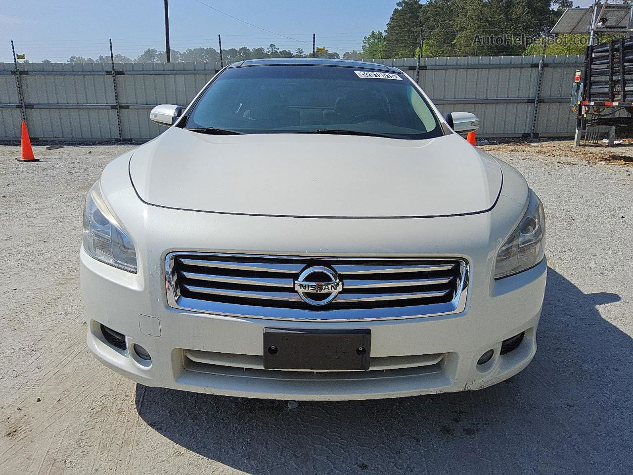 2014 Nissan Maxima S Белый vin: 1N4AA5AP3EC443555