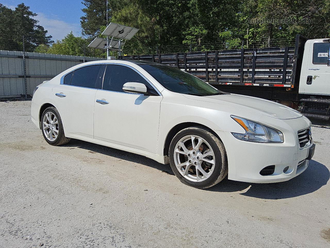 2014 Nissan Maxima S Белый vin: 1N4AA5AP3EC443555