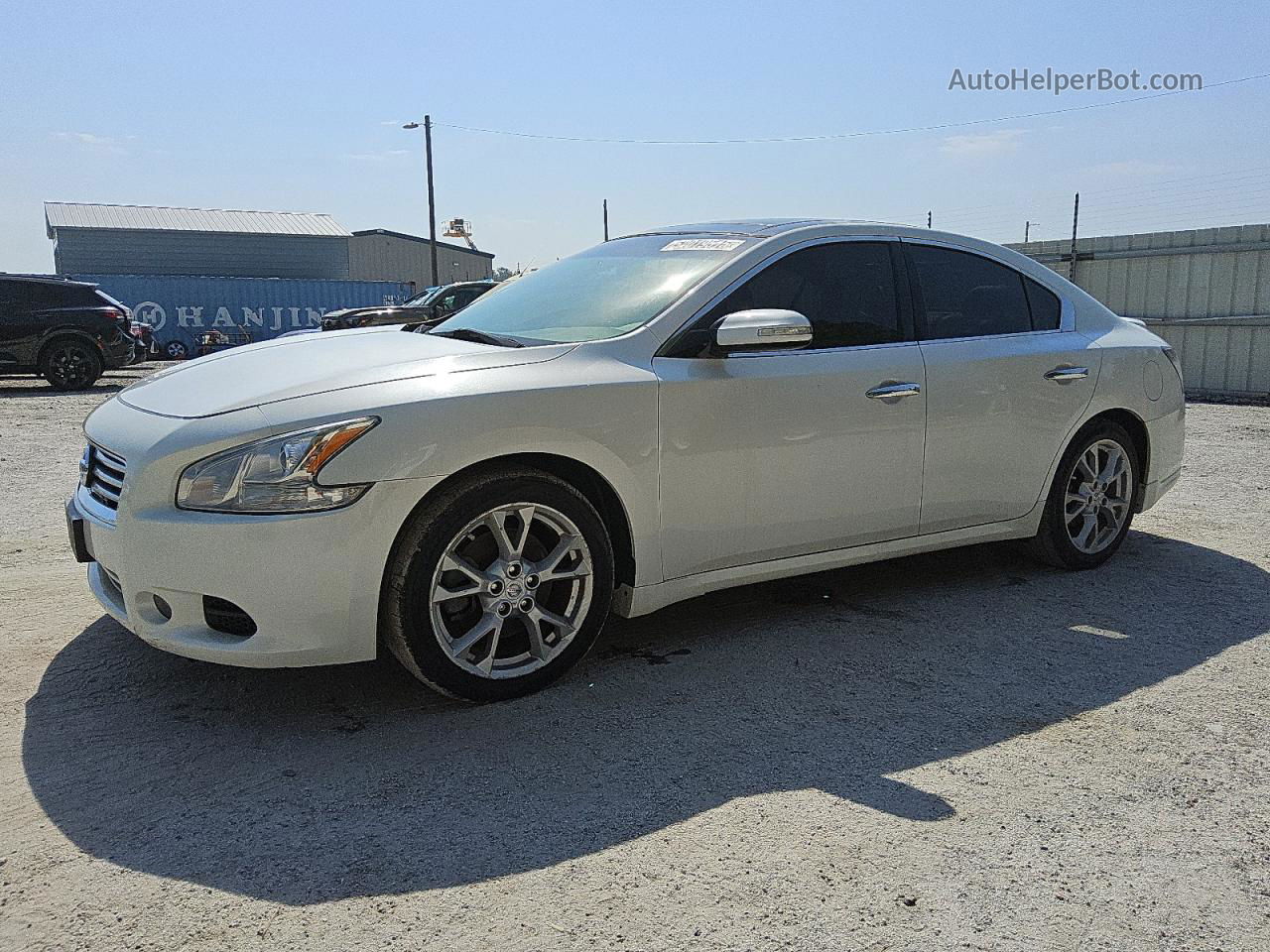 2014 Nissan Maxima S Белый vin: 1N4AA5AP3EC443555