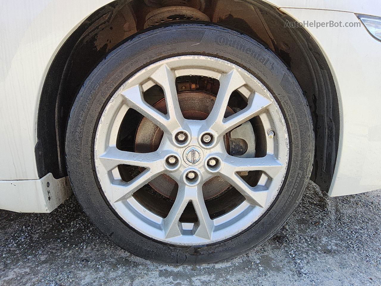 2014 Nissan Maxima S Белый vin: 1N4AA5AP3EC443555 Damage: Right Front Wheel, Curb Rash, > 12 inches