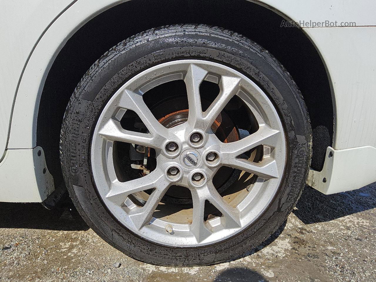 2014 Nissan Maxima S Белый vin: 1N4AA5AP3EC443555 Damage: Left Front Tire, Worn, Replacement Required