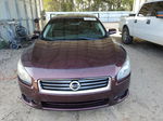 2014 Nissan Maxima S Burgundy vin: 1N4AA5AP3EC472750