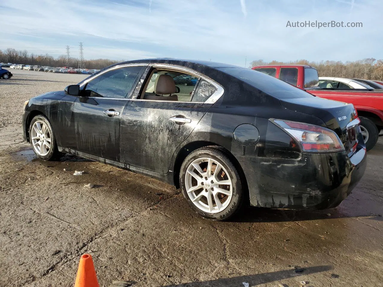 2014 Nissan Maxima S Black vin: 1N4AA5AP4EC451437