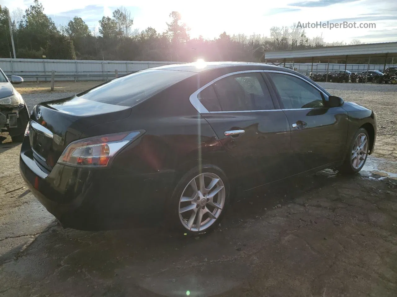 2014 Nissan Maxima S Black vin: 1N4AA5AP4EC451437