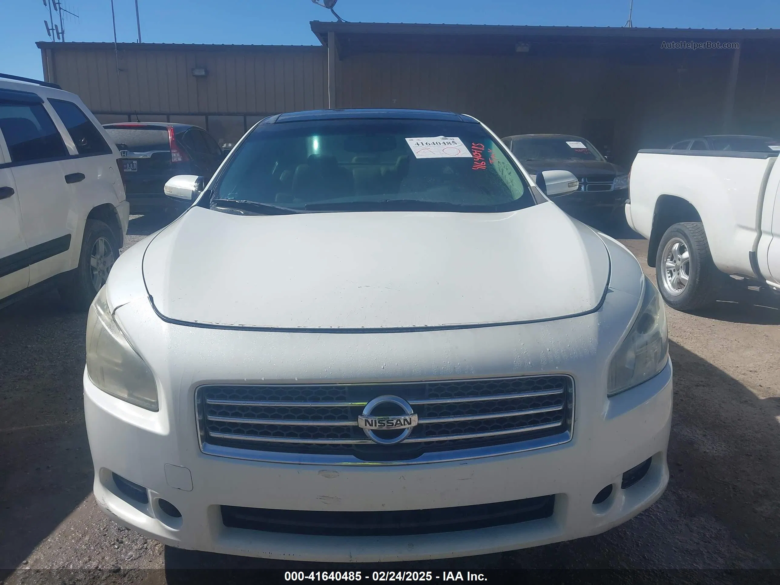 2014 Nissan Maxima 3.5 Sv Белый vin: 1N4AA5AP4EC456203