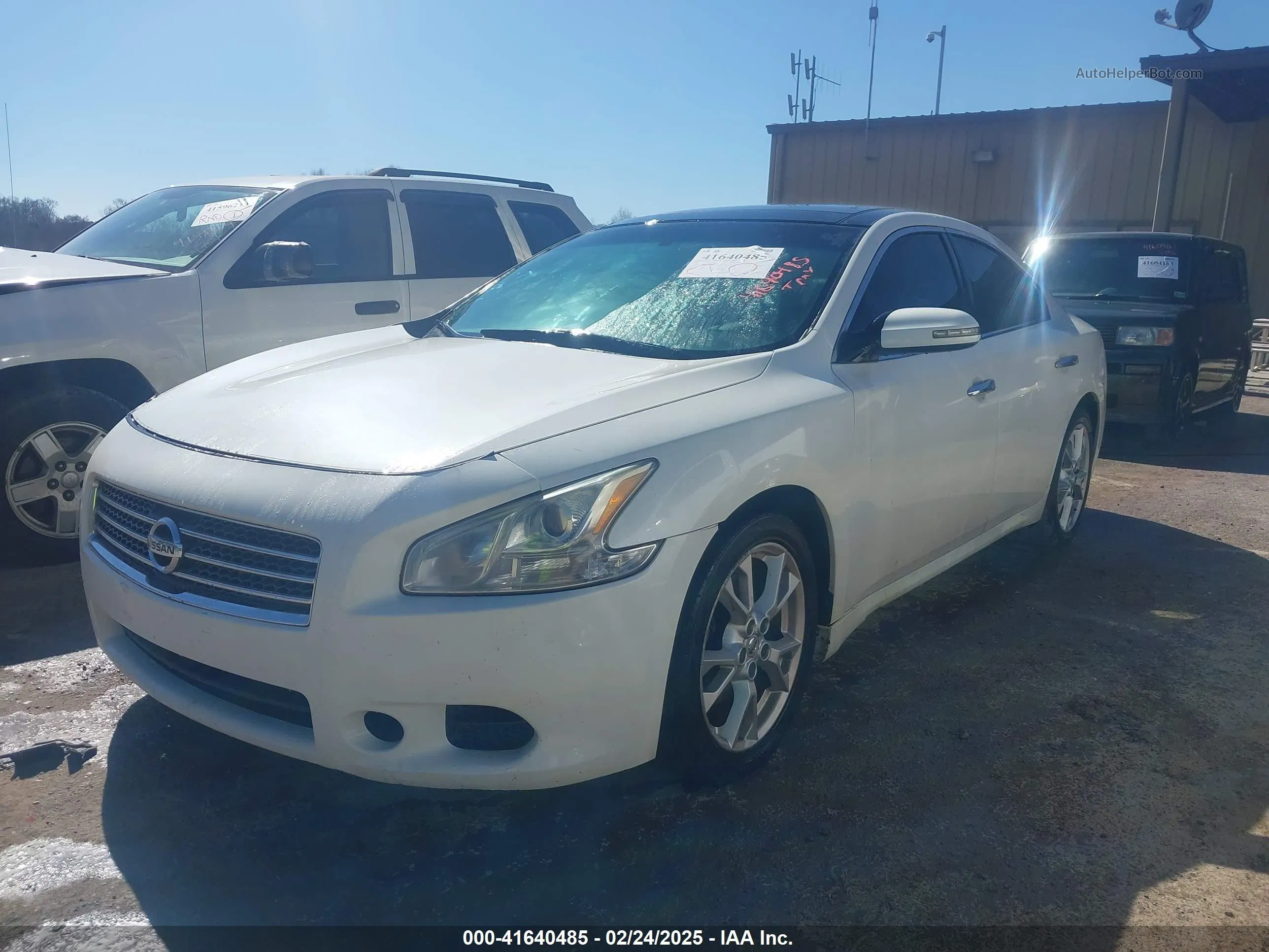 2014 Nissan Maxima 3.5 Sv Белый vin: 1N4AA5AP4EC456203