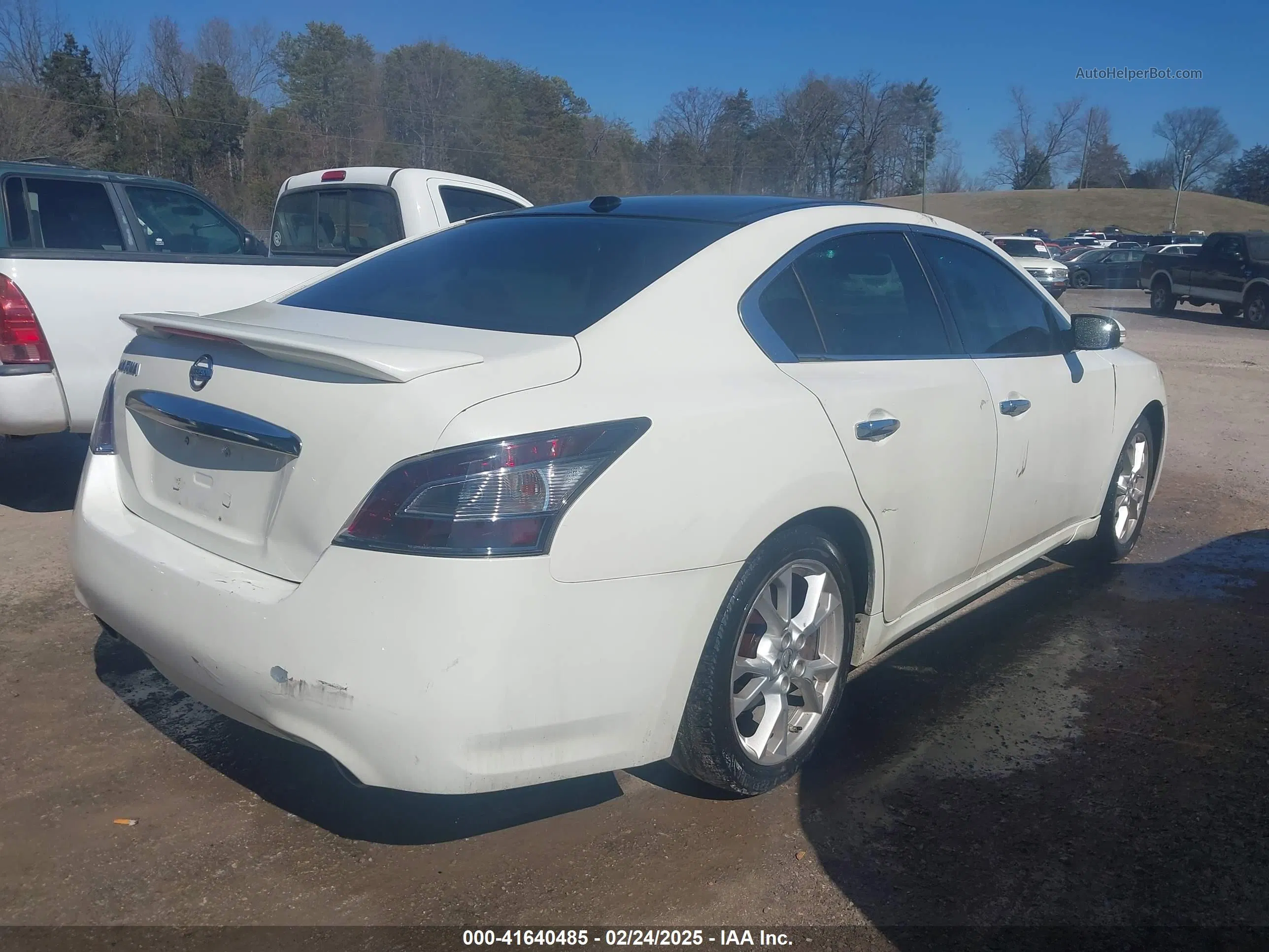 2014 Nissan Maxima 3.5 Sv Белый vin: 1N4AA5AP4EC456203