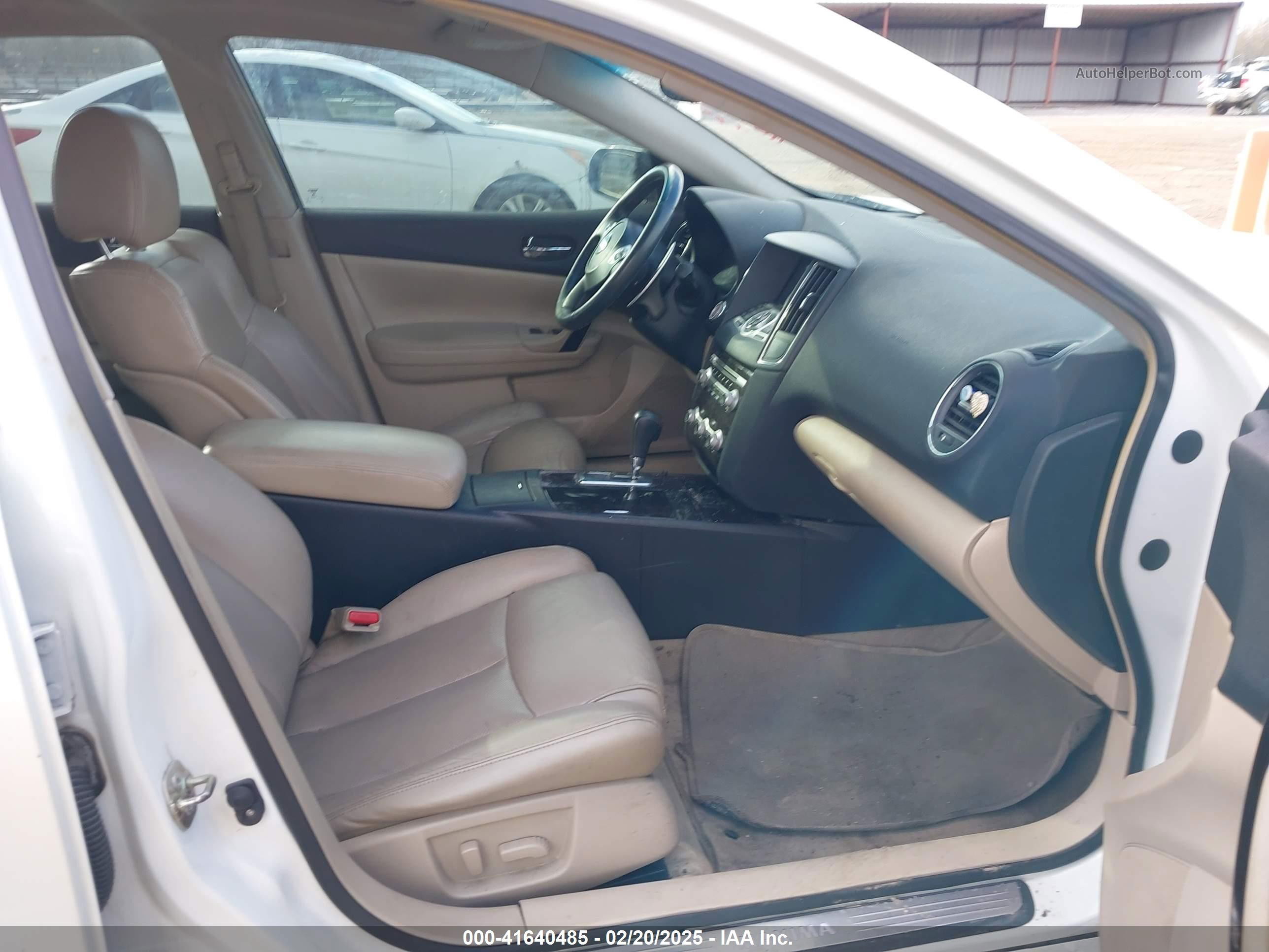 2014 Nissan Maxima 3.5 Sv Белый vin: 1N4AA5AP4EC456203