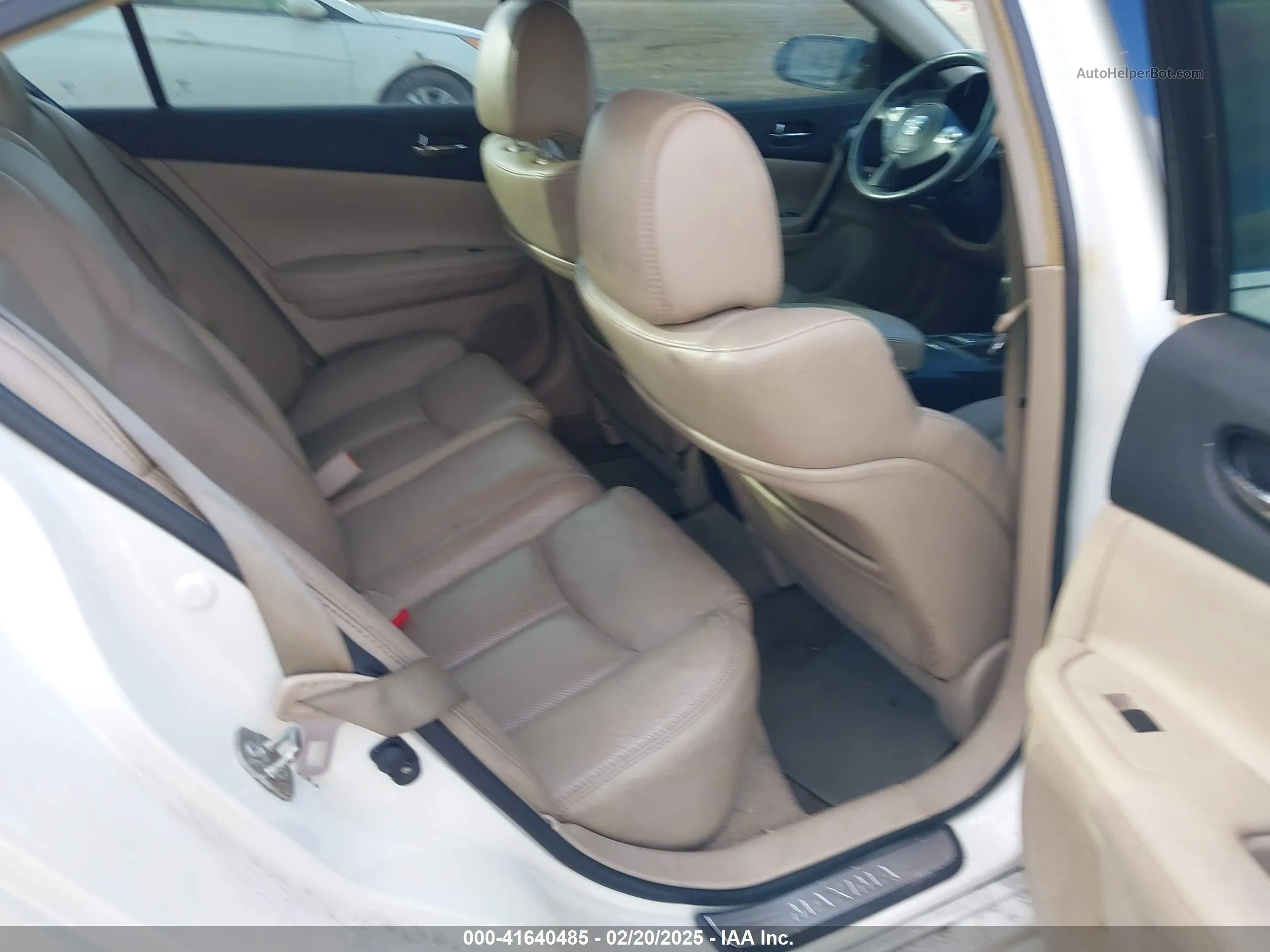 2014 Nissan Maxima 3.5 Sv Белый vin: 1N4AA5AP4EC456203
