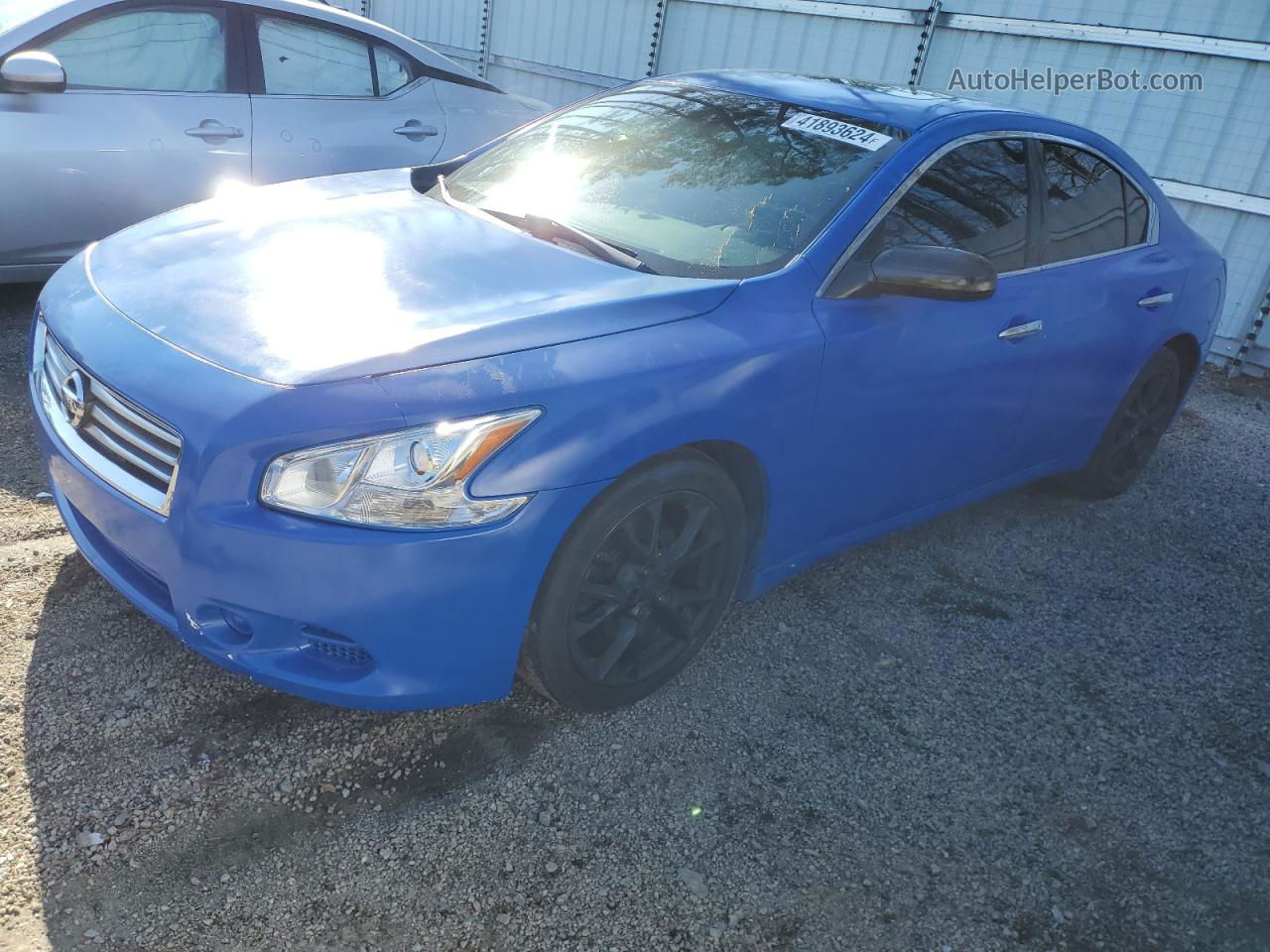 2014 Nissan Maxima S Синий vin: 1N4AA5AP4EC458517