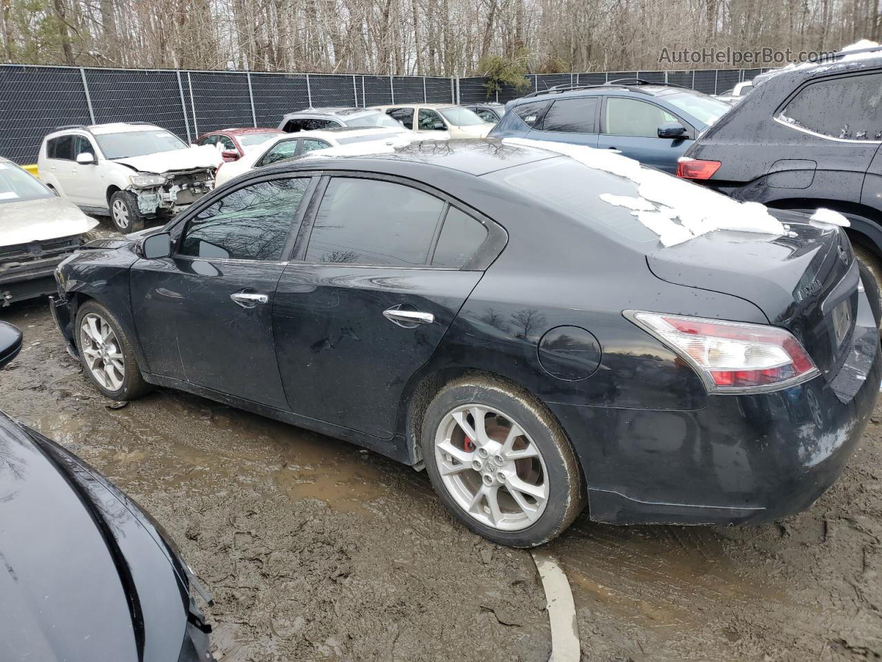 2014 Nissan Maxima S Black vin: 1N4AA5AP4EC482333