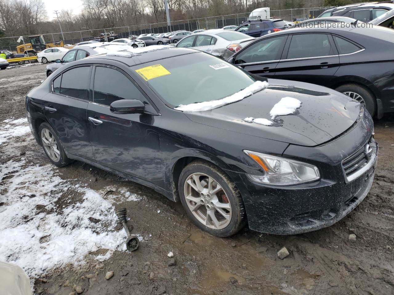 2014 Nissan Maxima S Black vin: 1N4AA5AP4EC482333