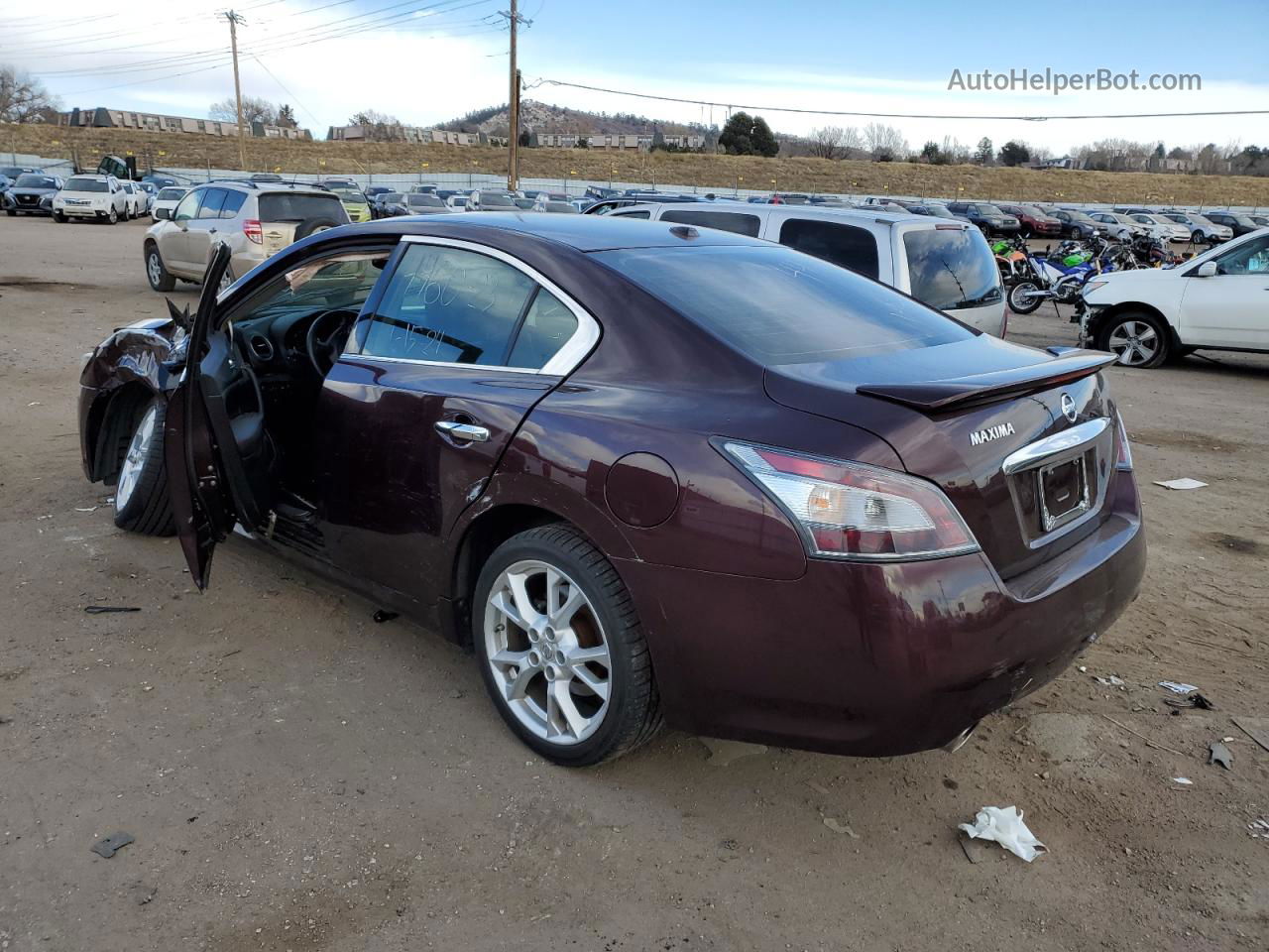 2014 Nissan Maxima S Бордовый vin: 1N4AA5AP4EC492506