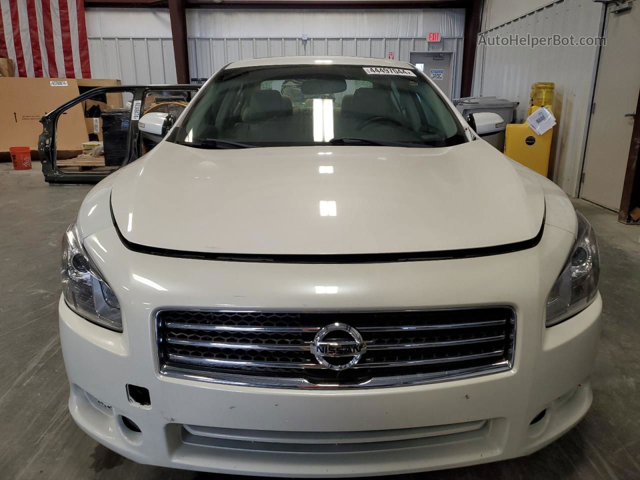 2014 Nissan Maxima S White vin: 1N4AA5AP4EC499665
