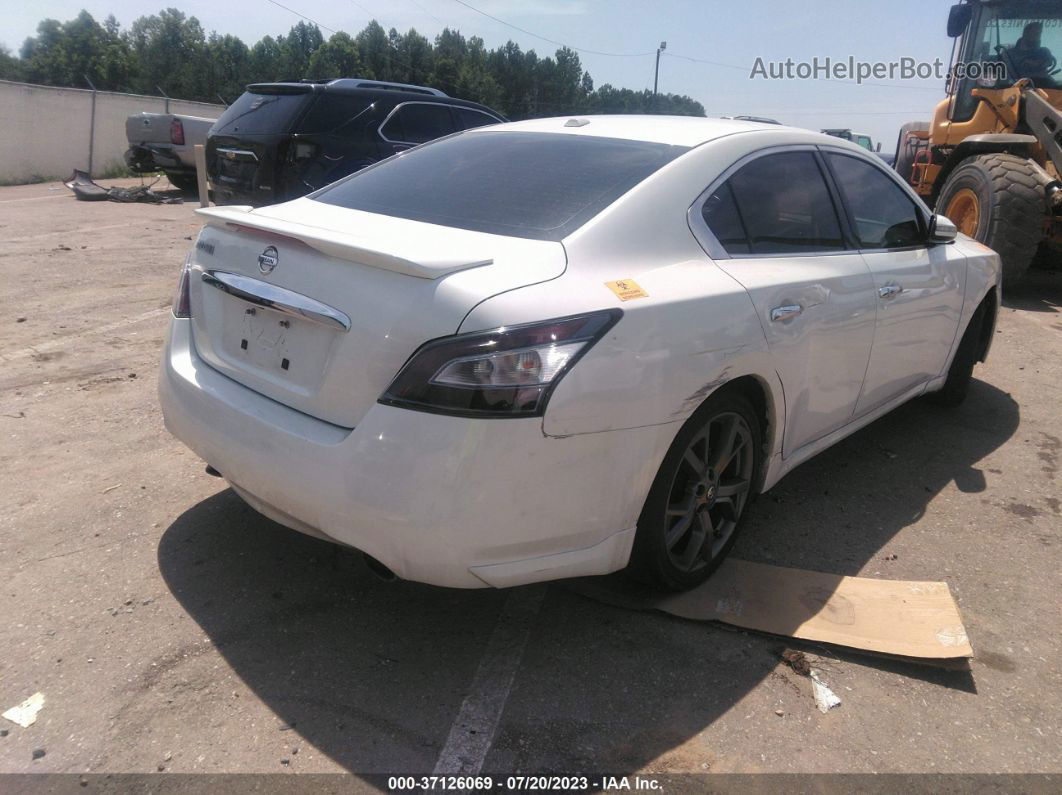 2014 Nissan Maxima 3.5 Sv W/sport Pkg White vin: 1N4AA5AP4EC913527