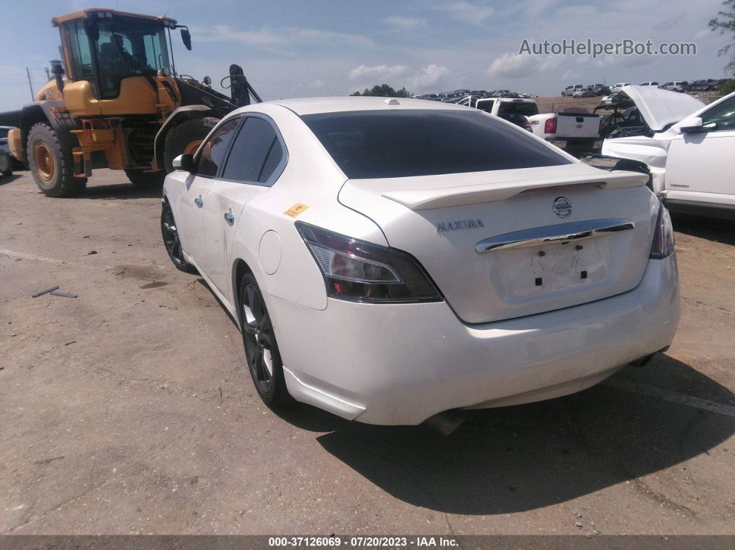 2014 Nissan Maxima 3.5 Sv W/sport Pkg White vin: 1N4AA5AP4EC913527